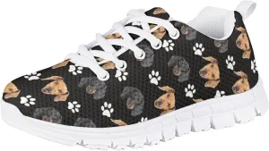 Boys and Girls Cute Cat Dog Print Running Tennis Shoes School Daily Casual Sneakers