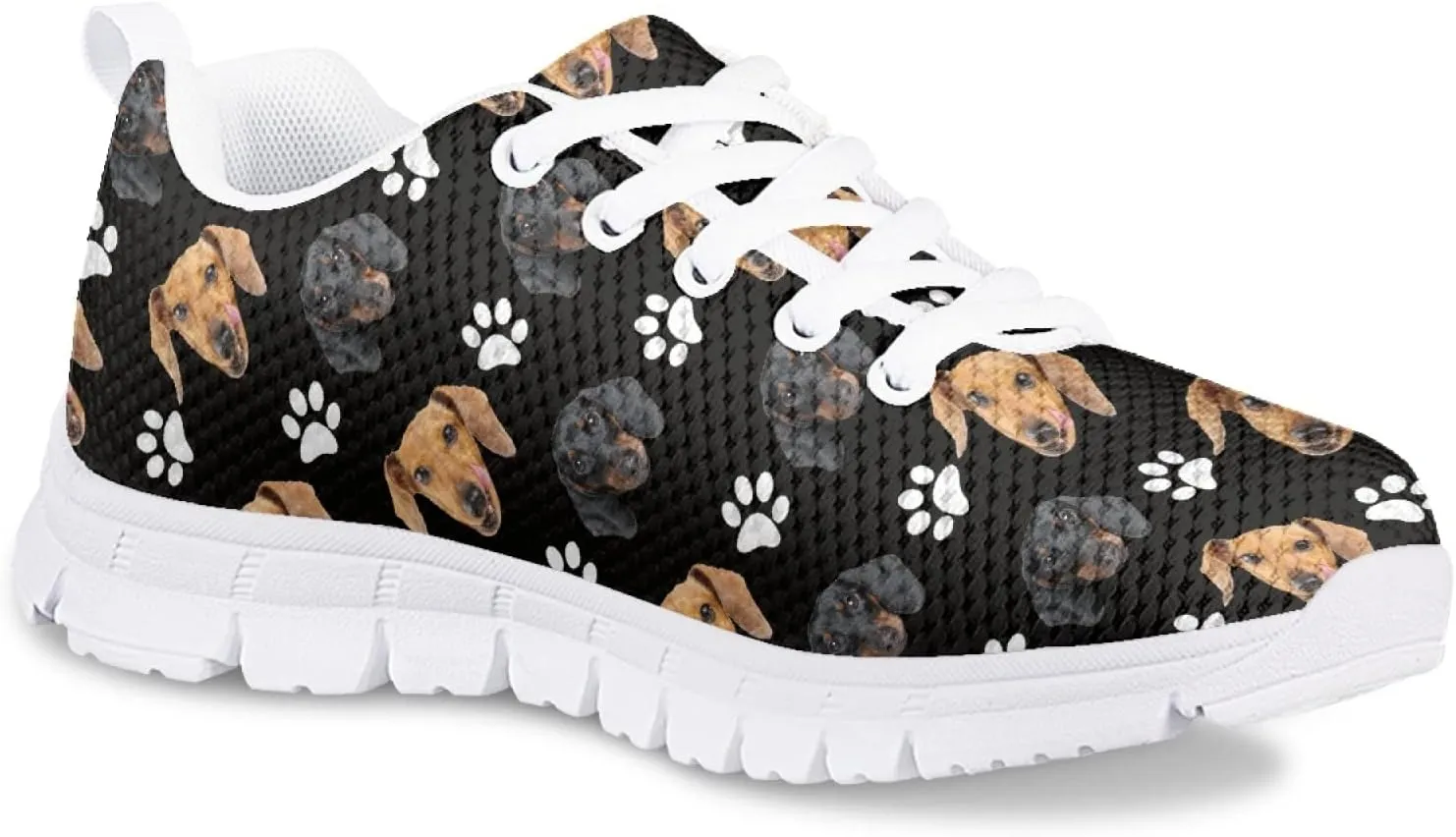 Boys and Girls Cute Cat Dog Print Running Tennis Shoes School Daily Casual Sneakers
