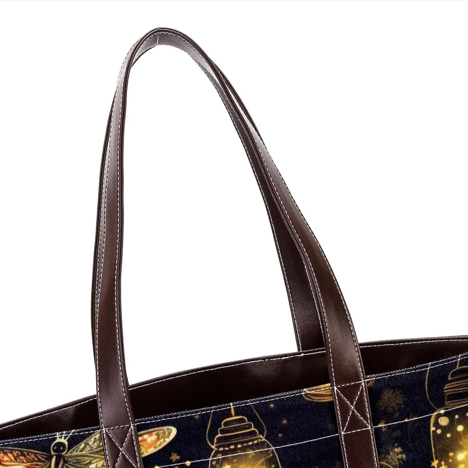 Bright Fireflies-573 Shoulder Purses for Women Large Soft Washed Leather Purses and Durable Handbags
