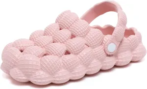 Bubble Slides with charms for Women Men, Non-slip Bubble Slippers, Soft EVA Golf Ball Slides, Cloud Cushion Thick Sole Spa Slides Slippers for Gym Shower Bedroom Home Sandals