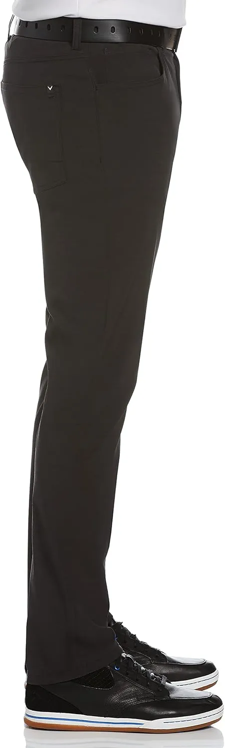 Callaway Men’s EverPlay 5-Pocket Golf Pants with Comfort Waistband, Stretch Non-Iron Fabric, Moisture-Wicking, Tapered Fit