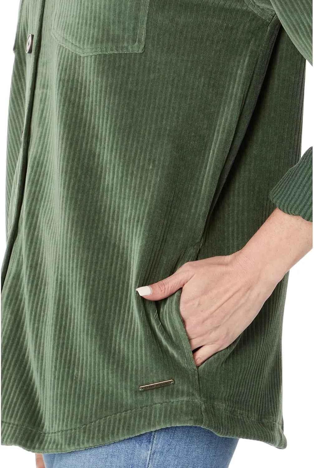 Carve Designs Women's Hudson Stretch Cord Shacket