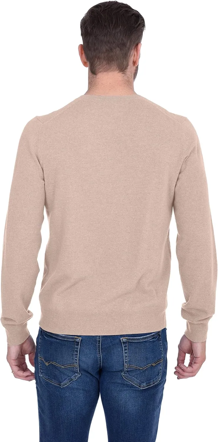 Cashmeren Men’s Basic V-Neck Sweater 100% Pure Cashmere Long Sleeve Classic Pullover