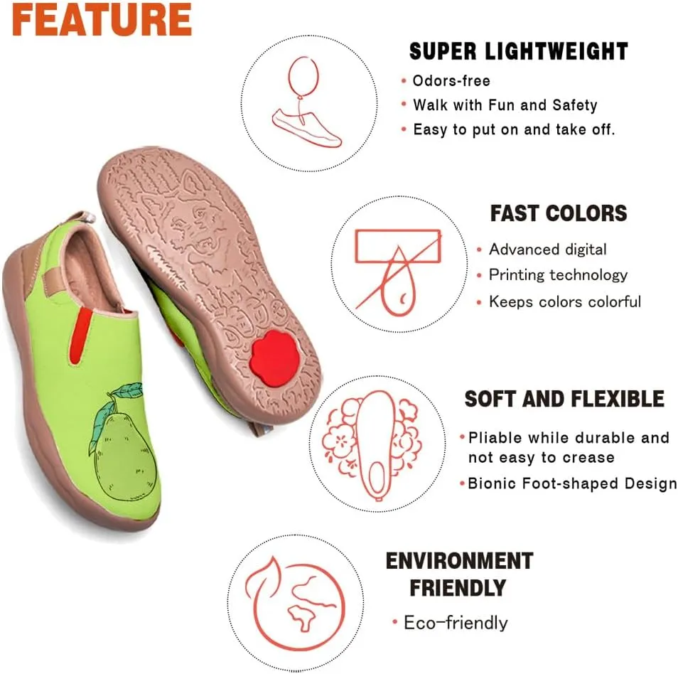 Casual Shoes for Men Art Painted Slip On Loafers Lightweight Fashion Travel Walking Sneaker