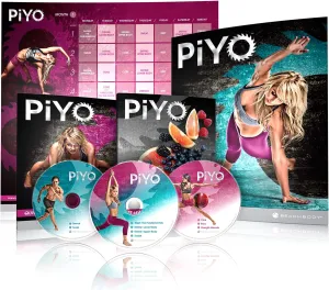 Chalene Johnson's PiYo Base Kit, DVD Workout with Exercise Videos   Fitness Tools and Nutrition Guide, Home Gym Bodyweight Workouts Program, Meals Plans and Tape Measure Included, 3 DVDs