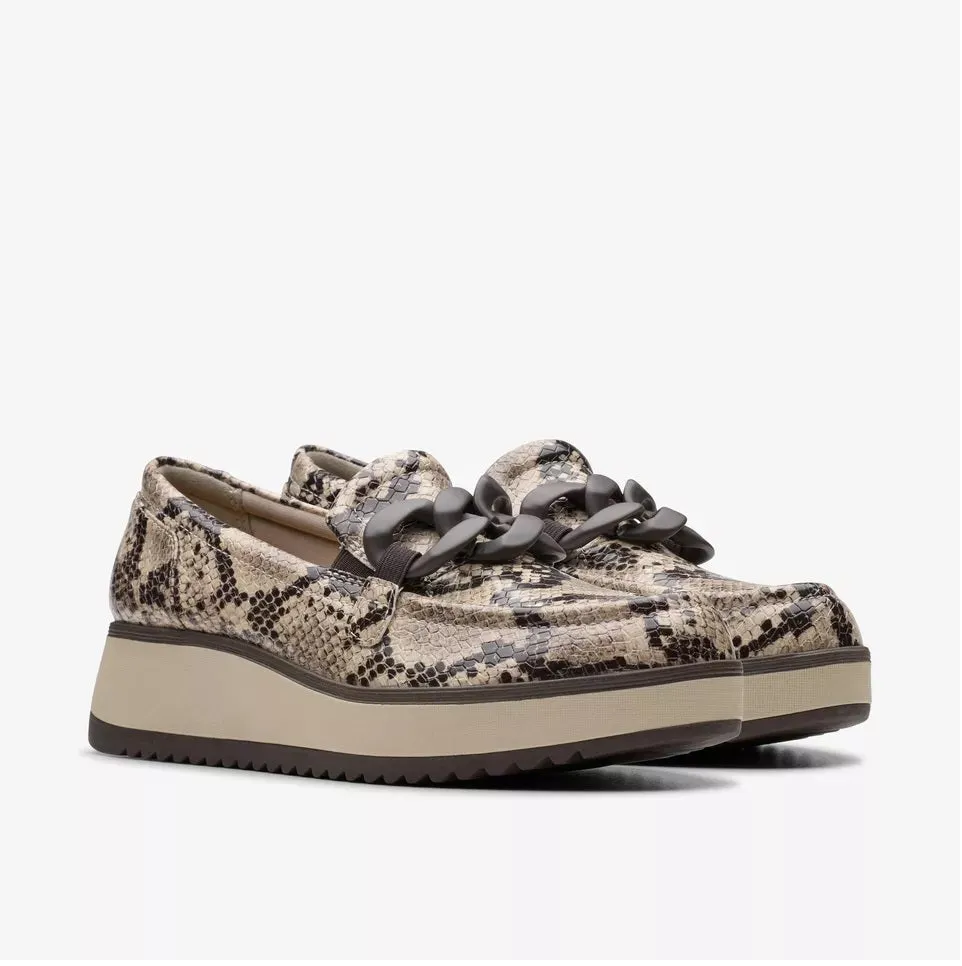Clarks Women's Zylah May Snake Print 26180405