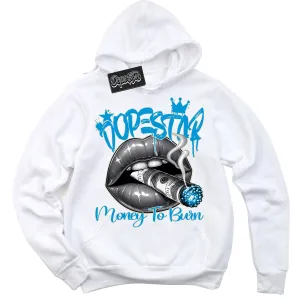 Coconut Milk University Blue Dunk Sneaker Hoodie Money To Burn Graphic