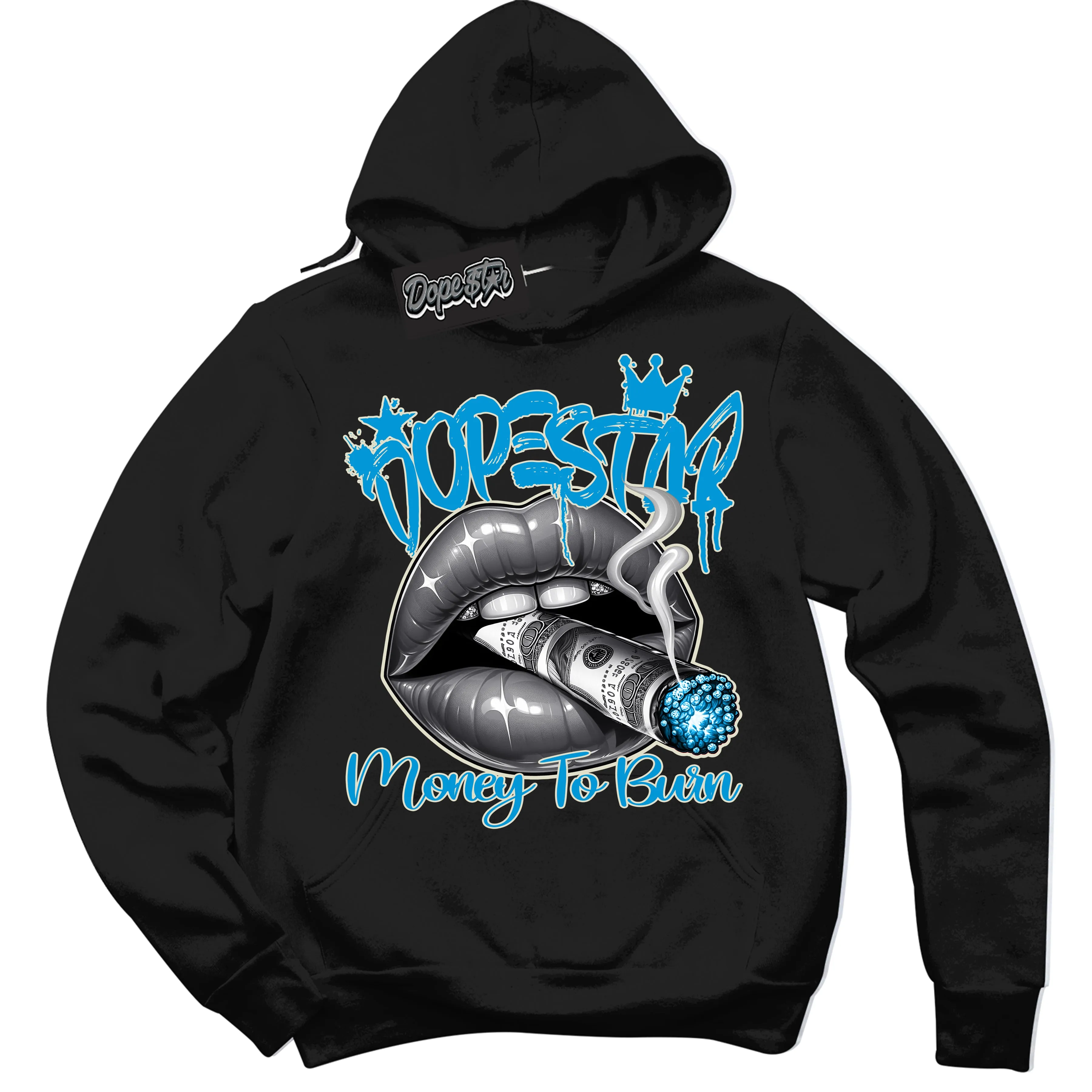 Coconut Milk University Blue Dunk Sneaker Hoodie Money To Burn Graphic