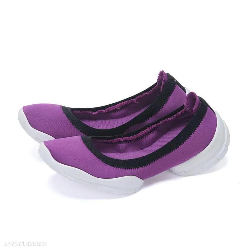 Color Block  Flat  Elastic  Round Toe  Casual Sneakers