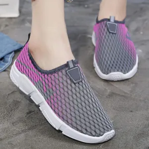 Color Block  Flat  Round Toe  Casual Sport Sneakers