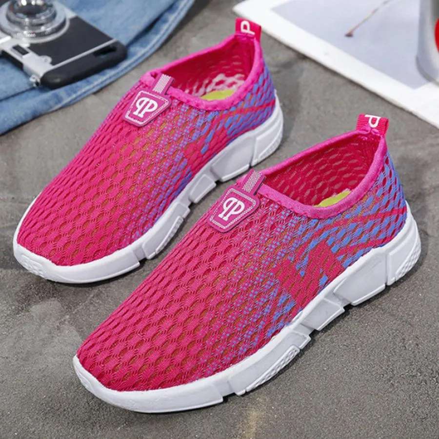 Color Block  Flat  Round Toe  Casual Sport Sneakers