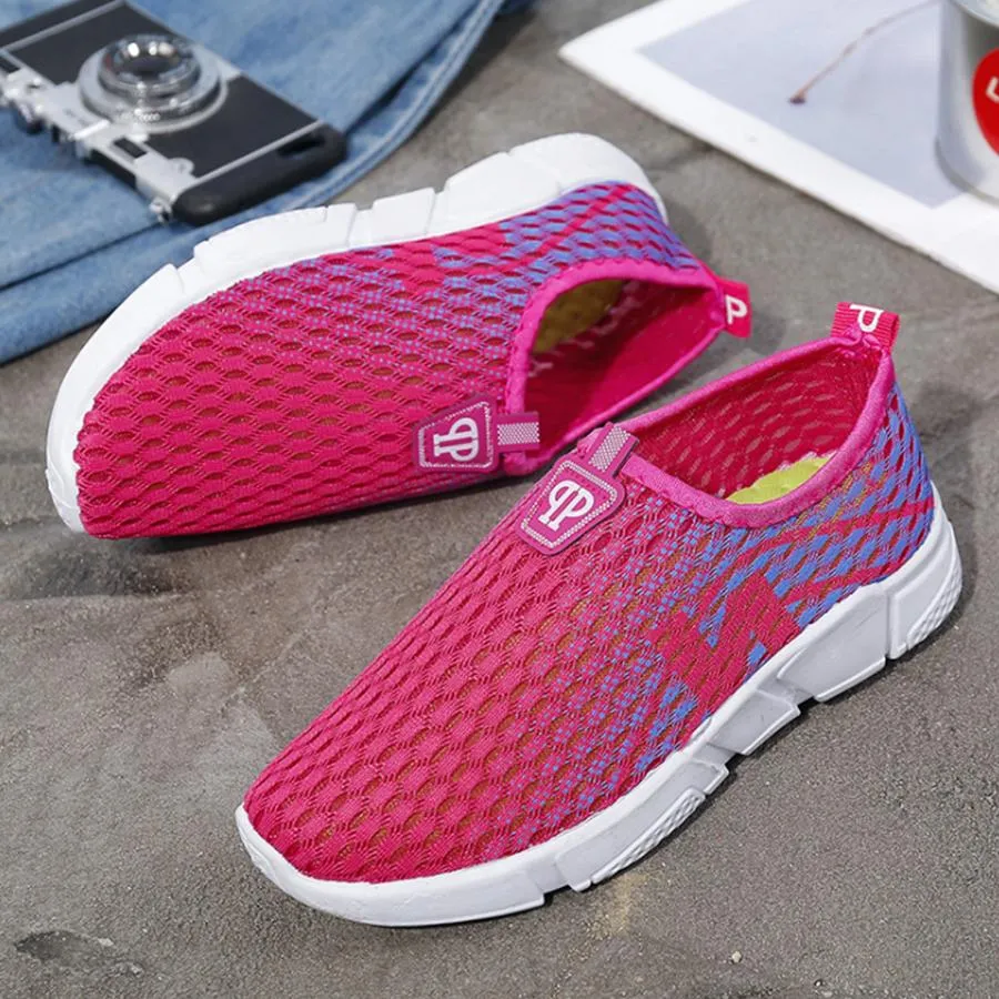 Color Block  Flat  Round Toe  Casual Sport Sneakers