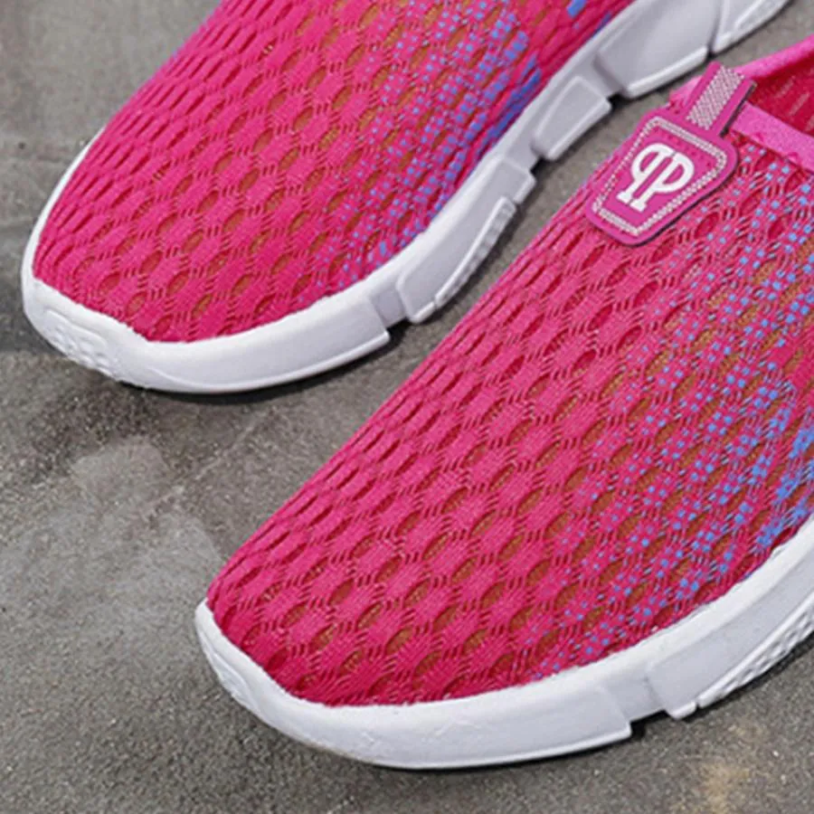 Color Block  Flat  Round Toe  Casual Sport Sneakers