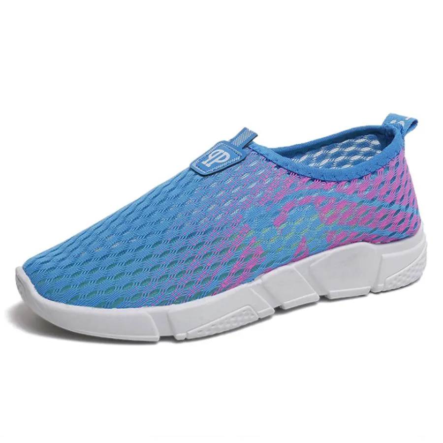 Color Block  Flat  Round Toe  Casual Sport Sneakers