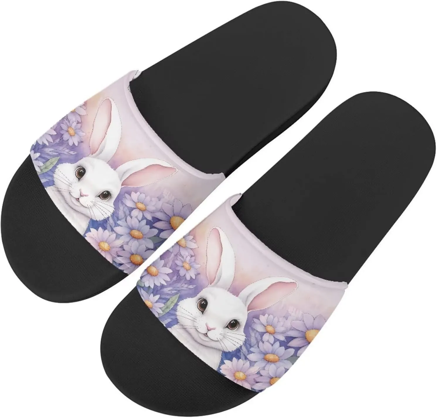 Coloranimal Slide Sandals for Women Girls Lightweight Shower Slippers for Beach Home