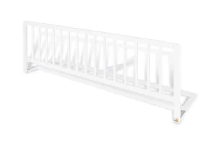 Comfort Bed Safety Gate for Children - Foldable, Solid Beech Wood, Painted White, 115 x 40 x 32 cm, Safe Fall Protection, No Assembly