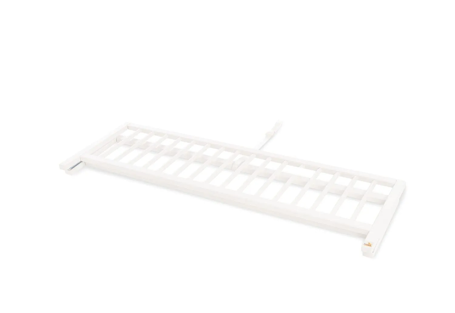 Comfort Bed Safety Gate for Children - Foldable, Solid Beech Wood, Painted White, 115 x 40 x 32 cm, Safe Fall Protection, No Assembly