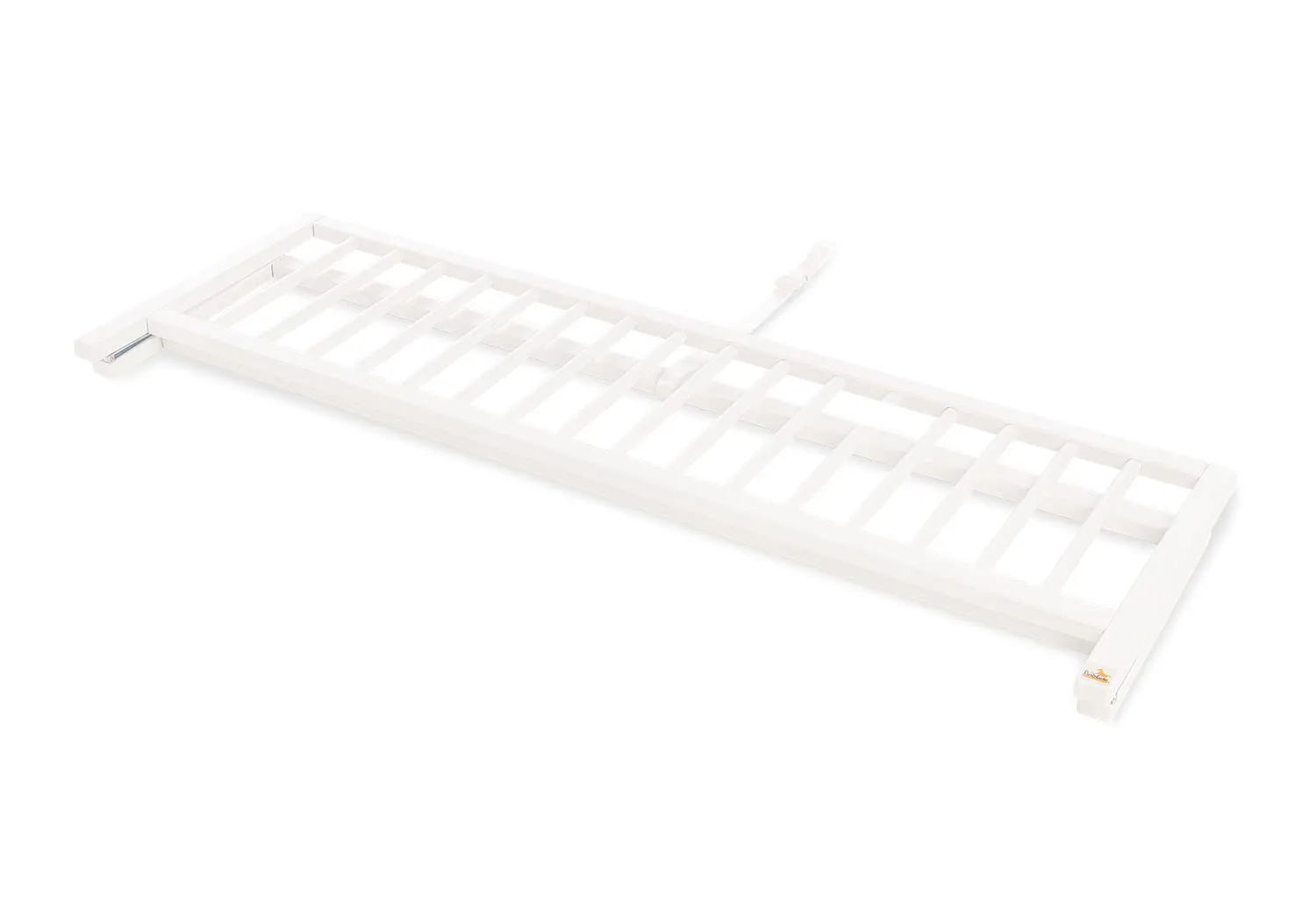 Comfort Bed Safety Gate for Children - Foldable, Solid Beech Wood, Painted White, 115 x 40 x 32 cm, Safe Fall Protection, No Assembly