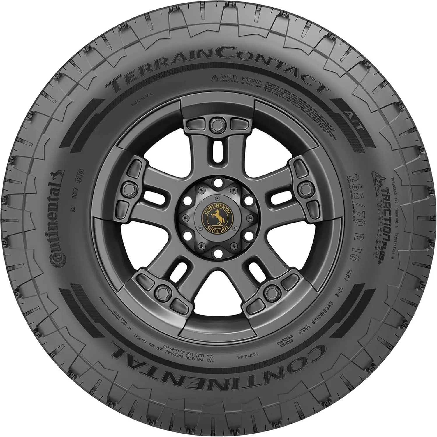 CONTINENTAL TerrainContact A/T All-Terrain Radial Tire - 245/75R16 120S