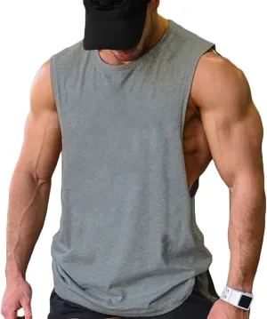 COOFANDY Men Workout Tank Top Gym Bodybuilding Sleeveless Muscle T Shirts Cut Off Shirts