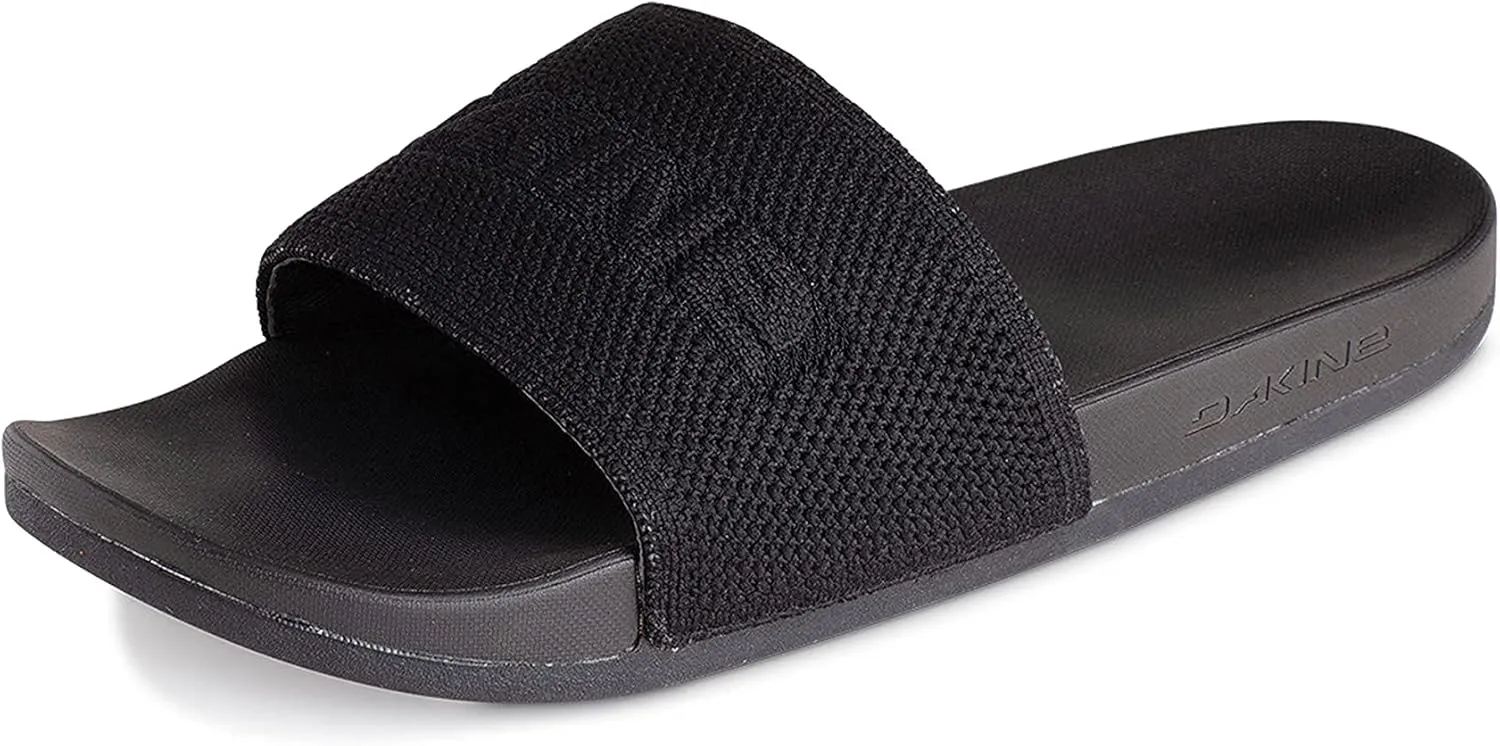 Dakine Women's Pa'u Hana Open Toe Slides - Athletic Slide-on Sandals, Black, 10