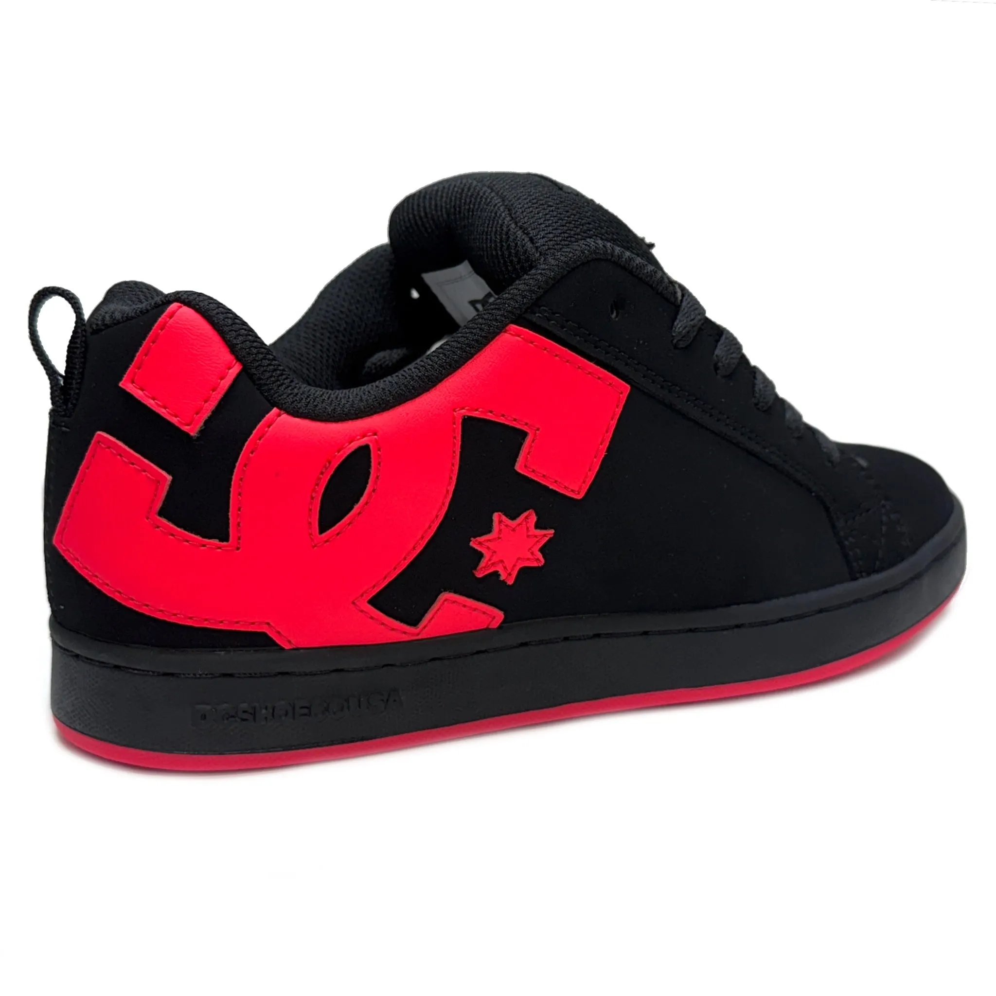 DC SHOES COURT GRAFFIK  BLACK HOT PINK LOW CUT CUPSOLE  LADIES TRAINERS
