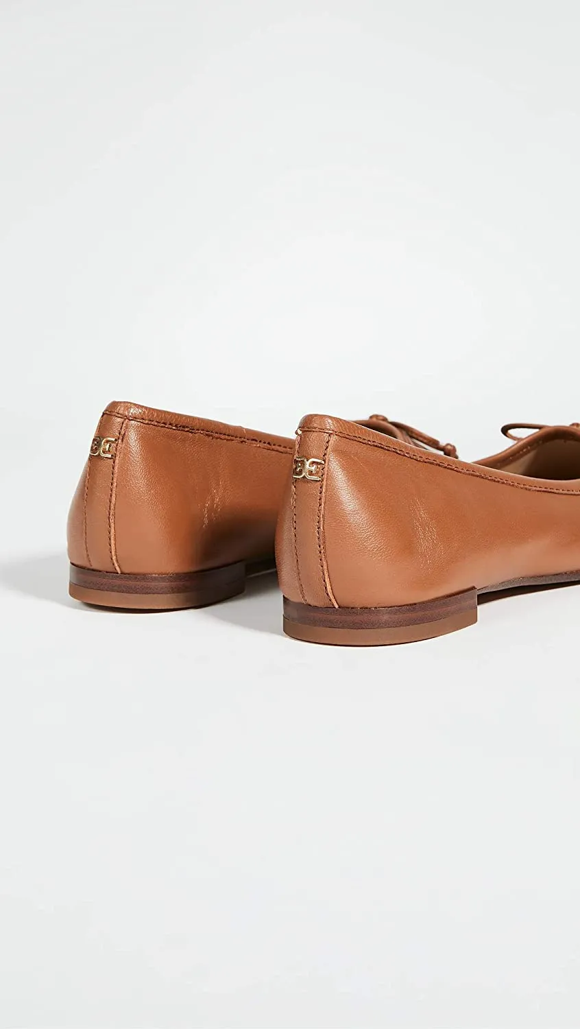 Detailed Edelman Ballet Flats Multi-functional Pointed Smart Sam Leather Toe Jillie Cushioned Saddle