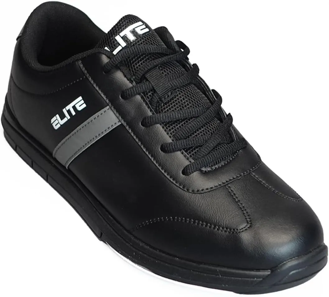 ELITE Men's Basic Bowling Shoes - Universal Sliding Soles, Lightweight, and Comfortable.