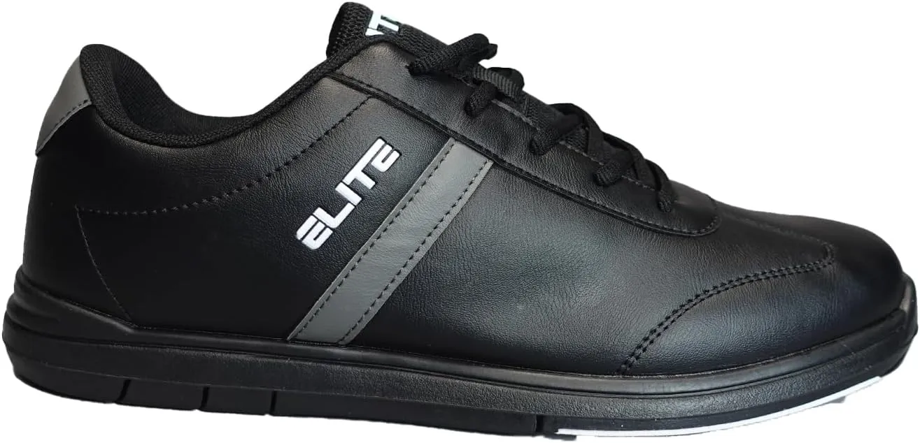 ELITE Men's Basic Bowling Shoes - Universal Sliding Soles, Lightweight, and Comfortable.