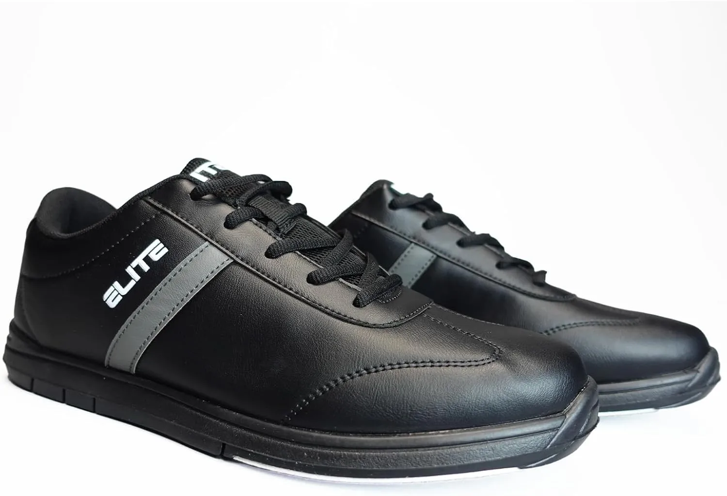 ELITE Men's Basic Bowling Shoes - Universal Sliding Soles, Lightweight, and Comfortable.