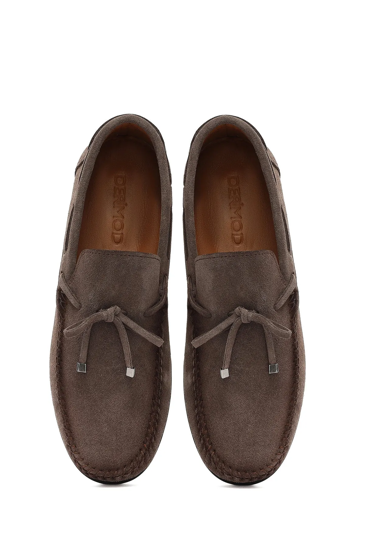 Erkek Vizon Süet Deri Casual Loafer