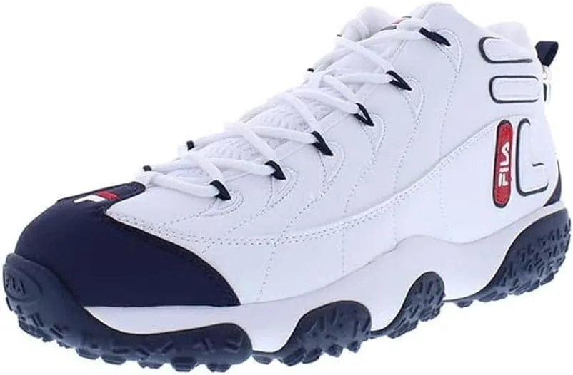Fila Mens Snake Dancer, Color: Wht/Fnvy/Fred, Size: 9.5 (1BM00854-125-9.5)