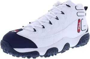 Fila Mens Snake Dancer, Color: Wht/Fnvy/Fred, Size: 9.5 (1BM00854-125-9.5)