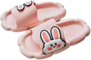 Floette Cute Slide Sandals Kawaii Slippers Shower Non-Slip Bathroom Spa Sandals Comfort Lightweight for Couple Lovers