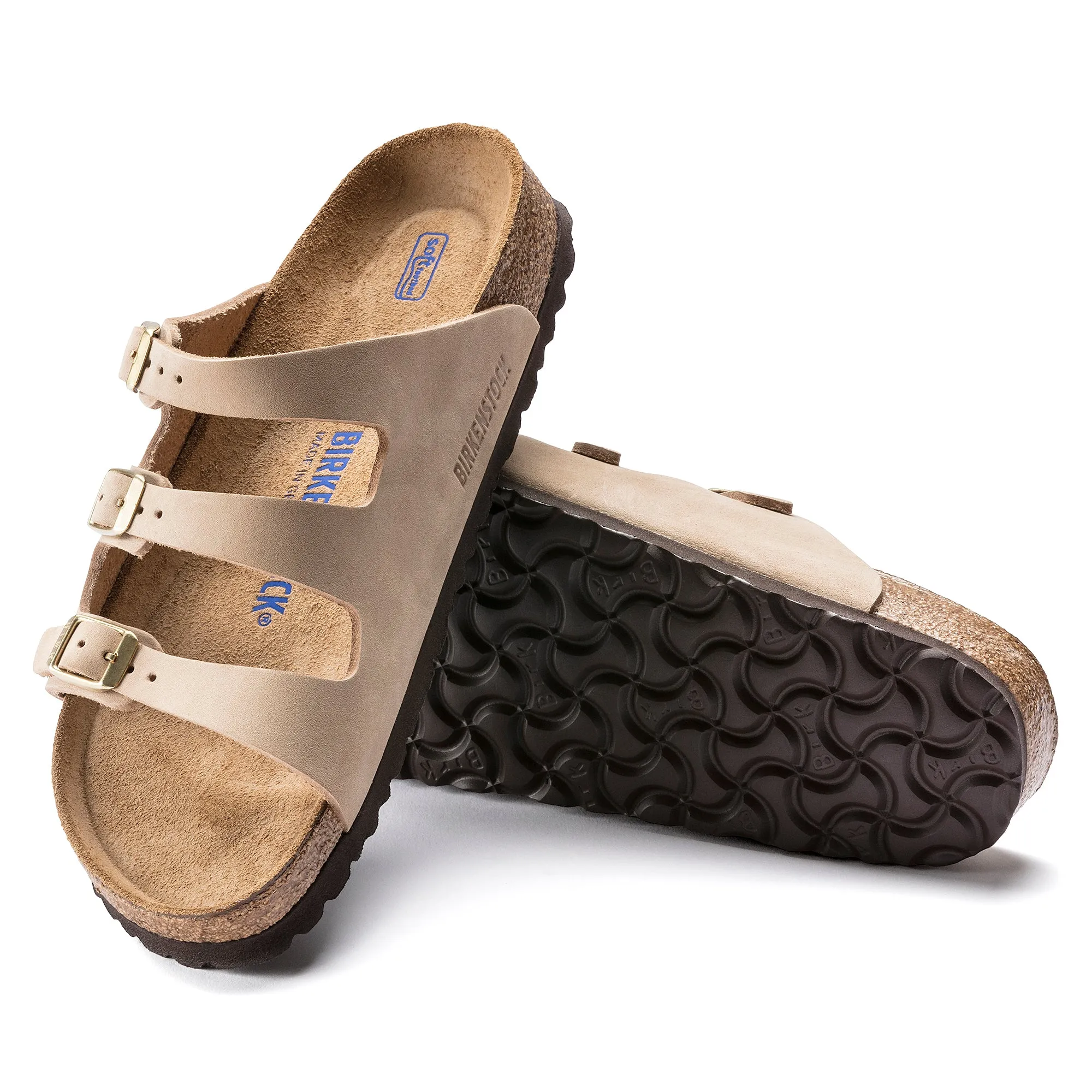 Florida Soft Footbed Nubuck Leather Sandcastle