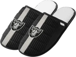 FOCO NFL Men's Officially Licensed Primary Logo Game Day Team Color Football Sherpa Slide Slipper