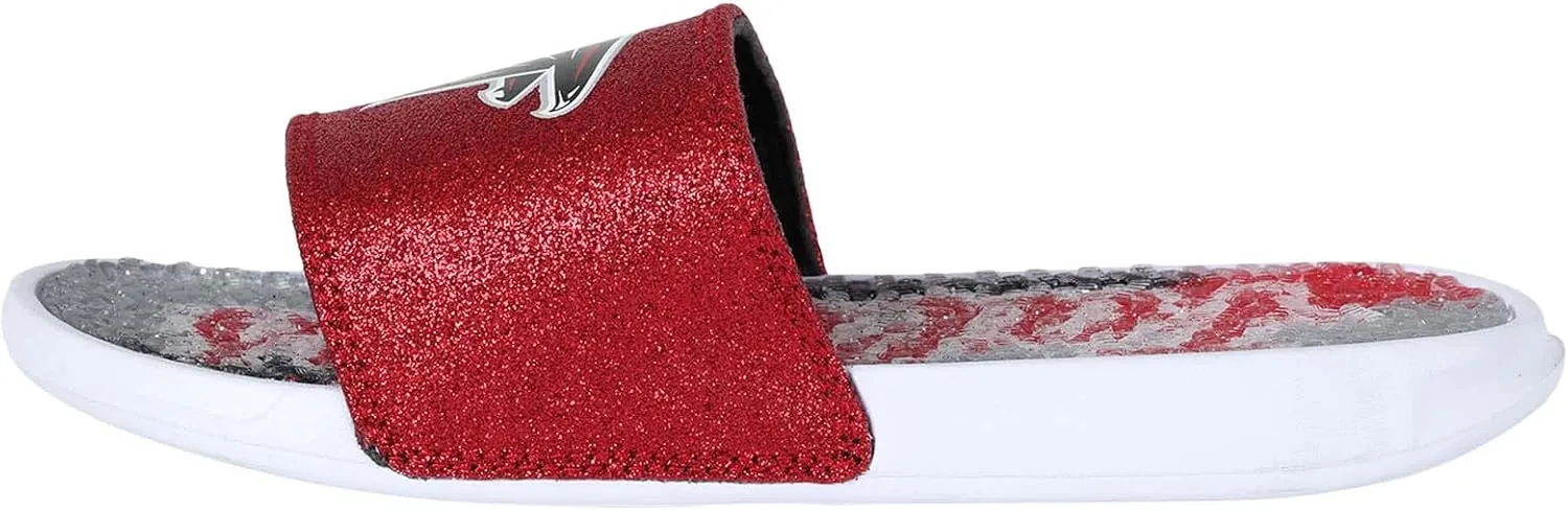 FOCO Women's NFL Glitter Gel Slide Sandal