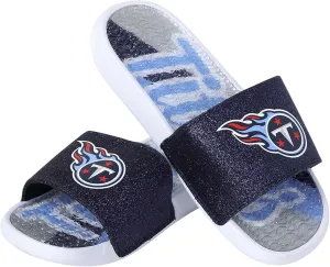 FOCO Women's NFL Glitter Gel Slide Sandal