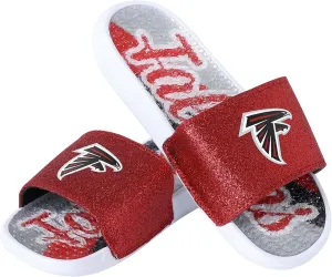 FOCO Women's NFL Glitter Gel Slide Sandal