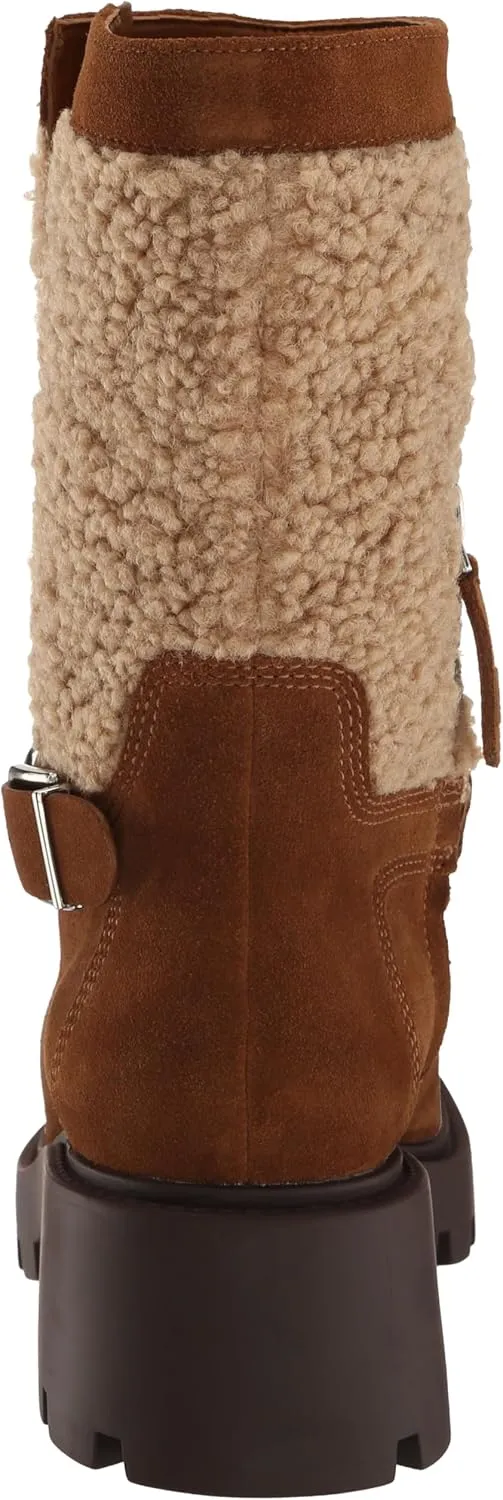Franco Sarto Women's Elle Mid Shaft Lug Sole Boot Calf