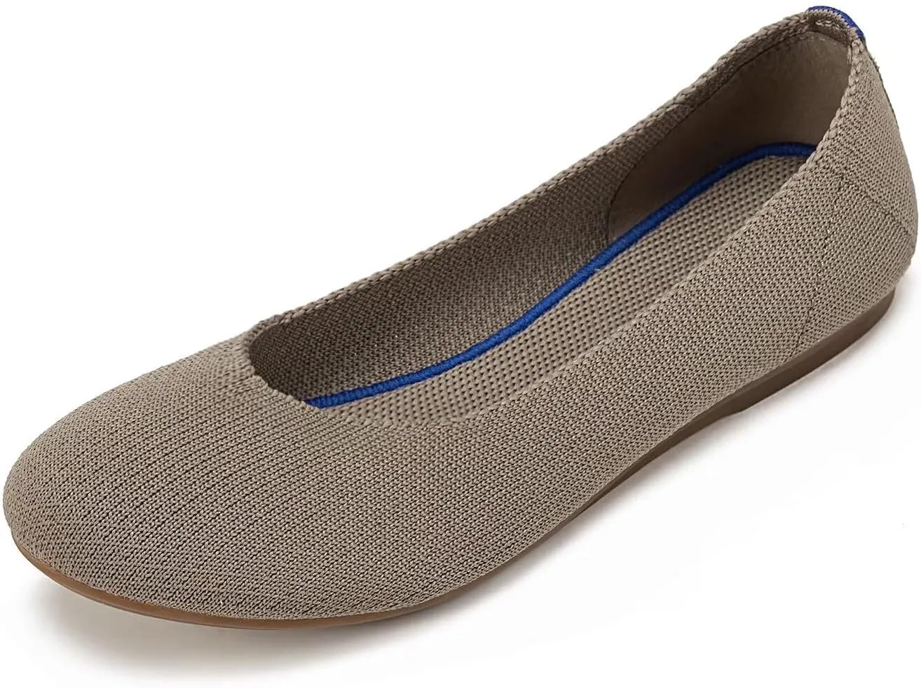 Frank Mully Women’s Ballet Flat Shoes Knit Dress Shoes Round Toe Slip On Ballerina Walking Flats Shoes for Woman Low Wedge Comfort Soft