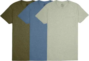 Fruit of the Loom Men's Tee Undershirts, Moisture Wicking & Tag Free, Short Sleeve Pocket T-Shirts