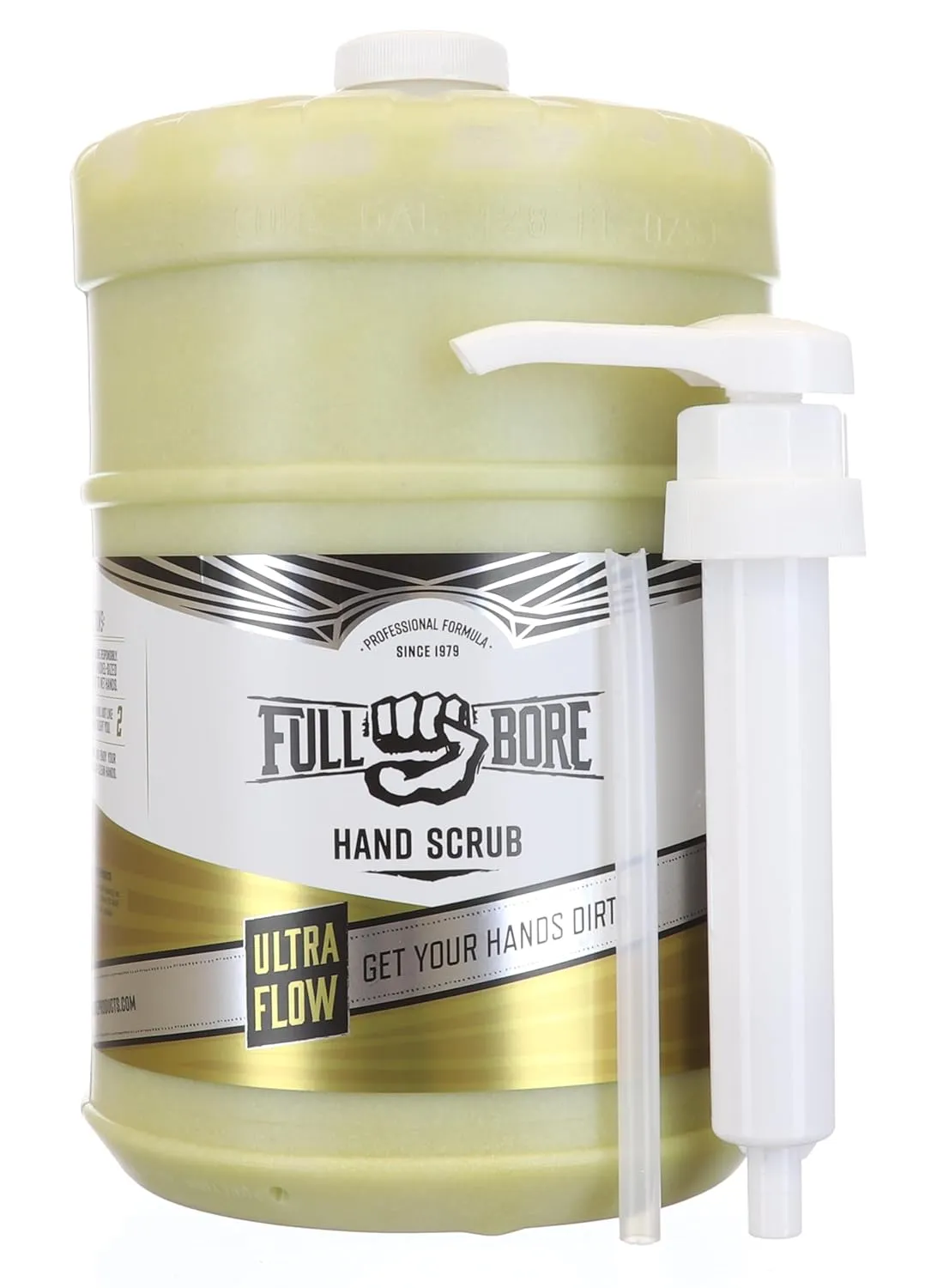 Full Bore Ultra Flow Hand Scrub, 1 Gallon, Flat Top - Removes Oil, Grease, Dirt, Filth without Harsh Chemicals