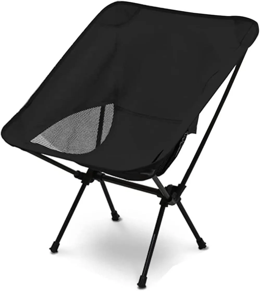 GaRcan Easy to Assemble Folding Chair Outdoor Portable Chair Padded Moon Round Chair Recliner for Fishing Lawn Beach Trip Picnic 54x35x68cm Portable