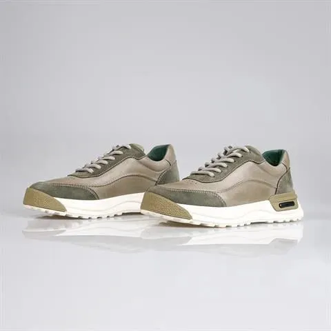 Genuine Leather Khaki Sneaker TG-102 SCB-317
