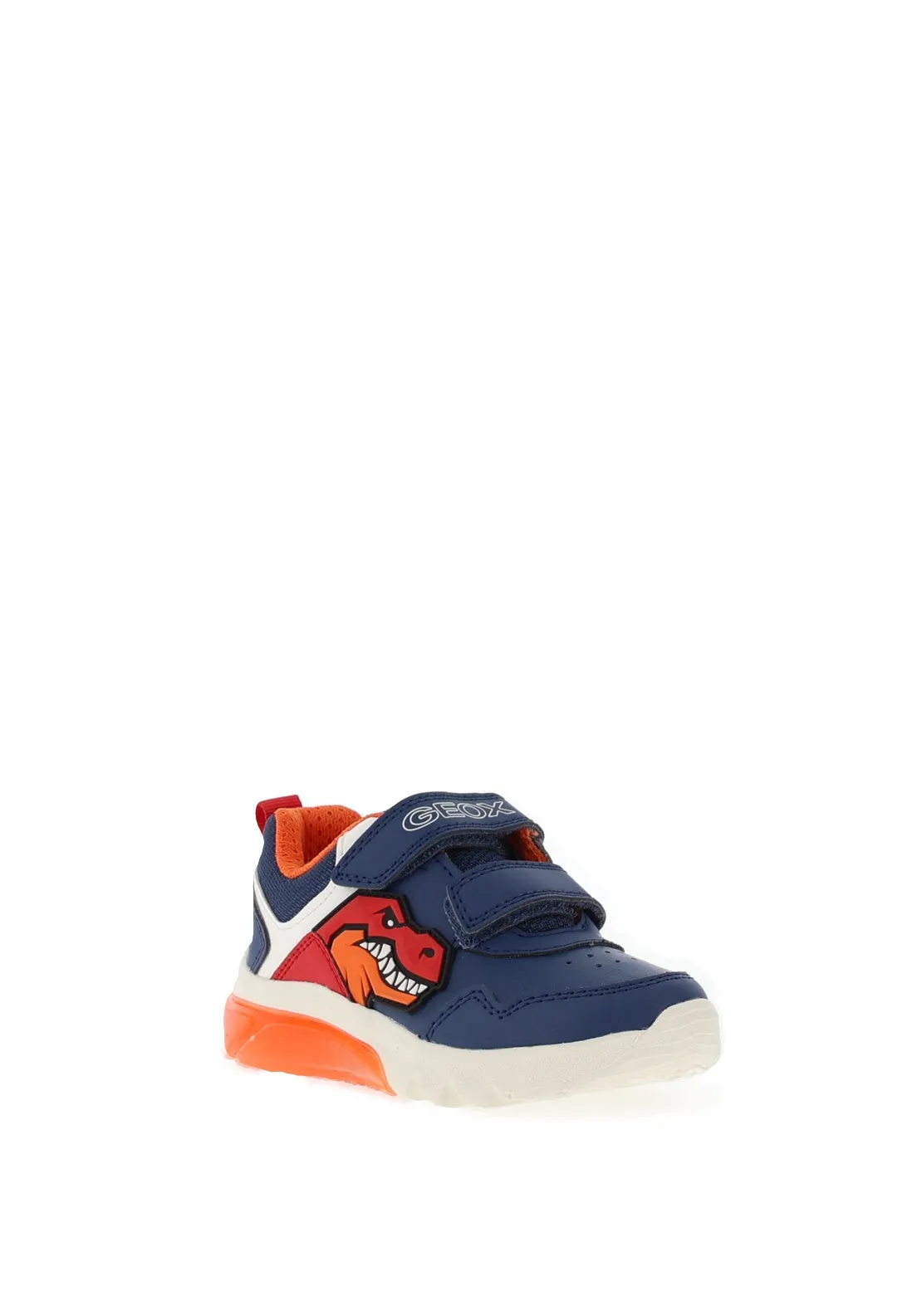 Geox Boy Dino Velcro Trainer, Navy