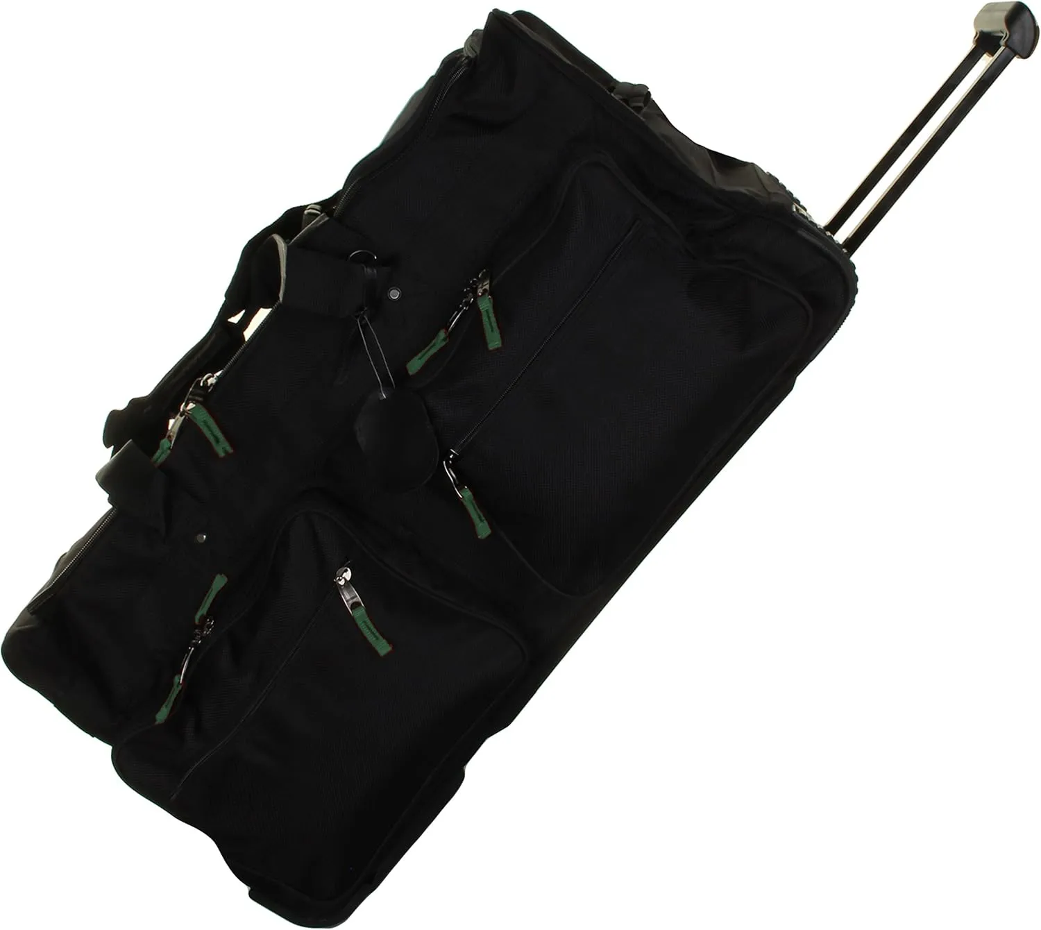 Gilbin 1800 Denier Heavy Duty Luggage Rolling Cargo Duffel,Camp Wheeled Soft Trunk Outdoor Travel