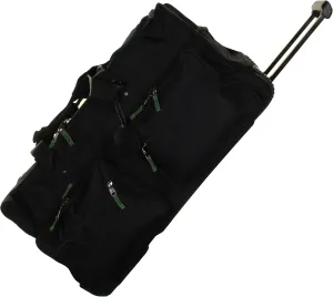 Gilbin 1800 Denier Heavy Duty Luggage Rolling Cargo Duffel,Camp Wheeled Soft Trunk Outdoor Travel
