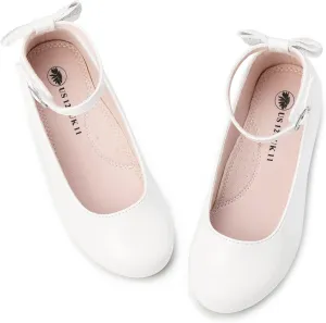 Girls Flats Mary Jane Shoes Casual Slip On Ballet Flat for School Wedding Party Ankle Strap Dress Shoes