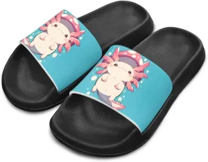 Girls Slide Sandals Summer Shoes for Kids Open Toe Beach Slides Lightweight Non Slip Shower Slippers